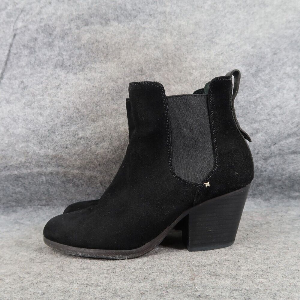 Rag & Bone Shoe Women 5 Chelsea Boot Devon Ankle Bootie Leather Block Heel Black - Picture 3 of 16